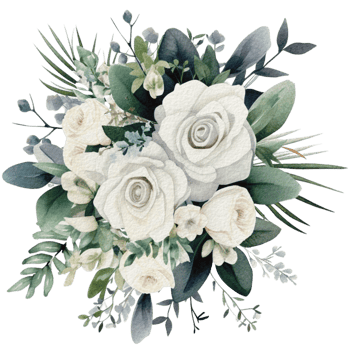 watercolor Cozy spring branch of floral with pastel color for greeting wedding card logo pattern textile isolated on Transparent background, png