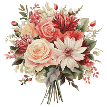 watercolor Cozy spring branch of floral with pastel color for greeting wedding card logo pattern textile isolated on Transparent background, png
