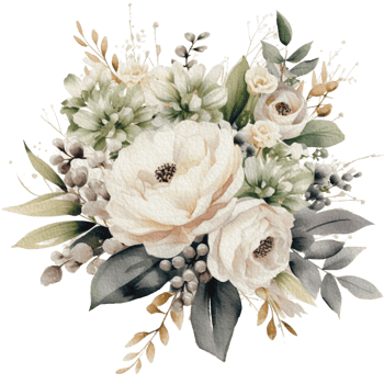 watercolor Cozy spring branch of floral with pastel color for greeting wedding card logo pattern textile isolated on Transparent background, png