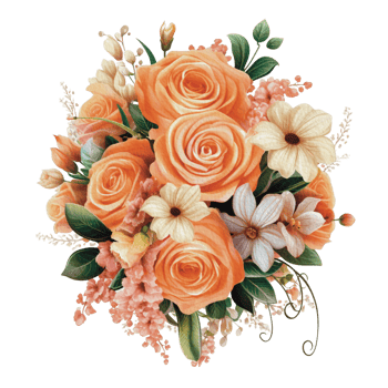 watercolor Cozy spring branch of floral with pastel color for greeting wedding card logo pattern textile isolated on Transparent background, png