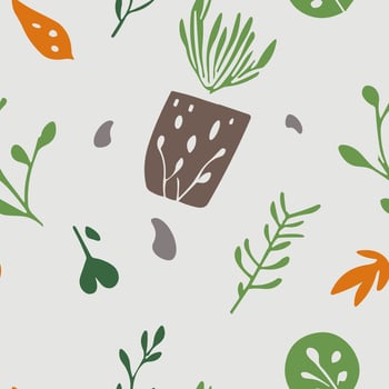 Summer Scandinavian Doodle Pattern, This modern, minimalist design is perfect for your home decor, wallpaper, pillow covers, wall decals, or leggings, modern geometric shapes and muted colors vector