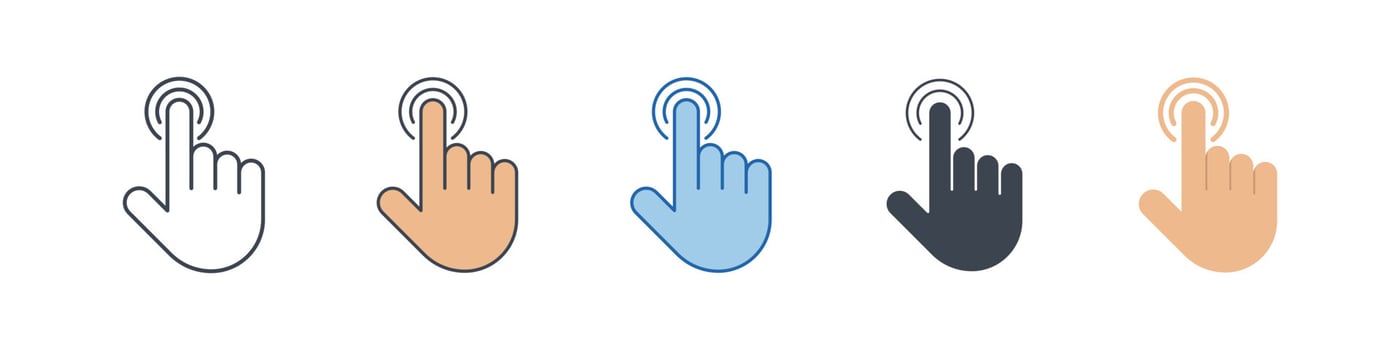 OK Button icon symbol template for graphic and web design collection logo vector illustration