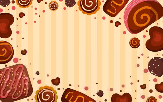 World Chocolate Day Background vector