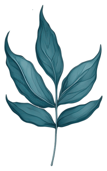 Watercolor green leave. png