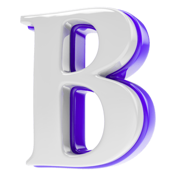 font 3d render png