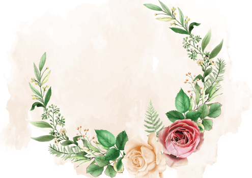 beautiful rose flowers wedding invitation card png