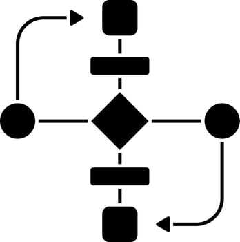 Illustration Of Flowchart Icon vector