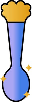 Magic Potion Icon In Blue And Yellow Color. vector