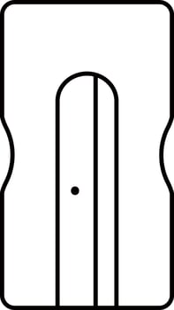 Isolated Sharpener Flat Icon Or Symbol. vector