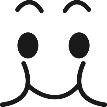 Cartoon doodle of facial expression emoticon, Plump people. png