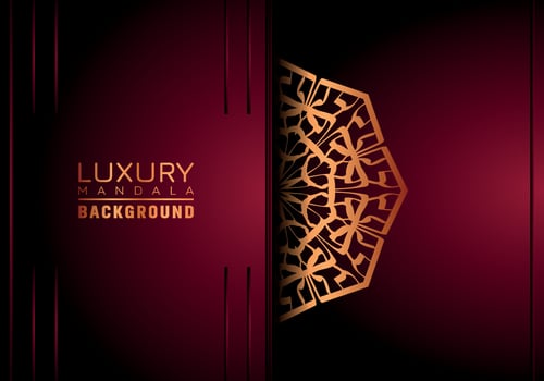 Luxury mandala background ornamental, arabesque style With Golden Arabesque Pattern Style. Decorative Mandala Ornament For Print, Brochure, Banner, Cover, Poster, Invitation Card vector