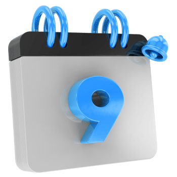 calendar 3d render png
