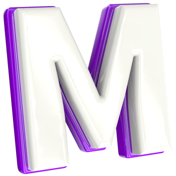 Letter 3d render png