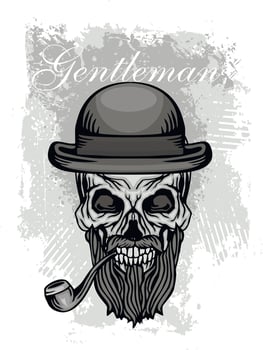 Gothic sign with skull, grunge vintage design t shirts vector