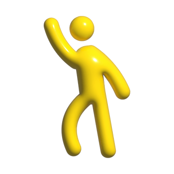 3d icon of people greeting png