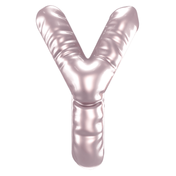 Y Font 3D Render png