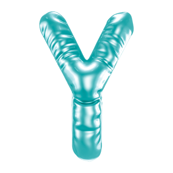 Y Font 3D Render png