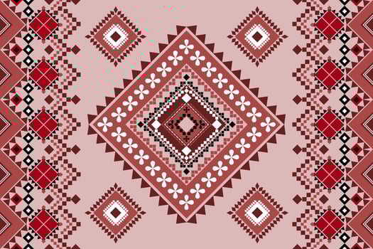 Seamless geometric ethnic asian oriental and tradition pattern design for texture and background. Silk and fabric pattern decoration for carpet, Thai clothing, wrapping and wallpaper vector