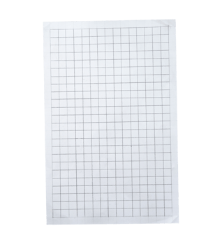 White blank graph paper isolated png
