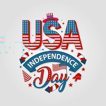Usa Independence day 4th of July background with us flag premium Vector. National holiday Festive illustration. vector