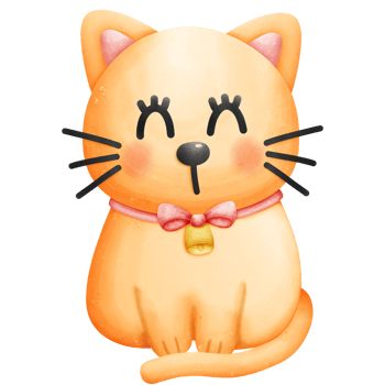 Cat watercolor element png