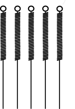 Acupuncture needle vectot illustration vector