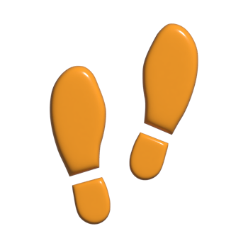 footprint 3d icon png