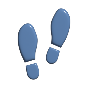 footprint 3d icon png