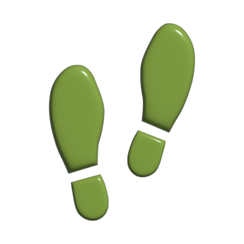 footprint 3d icon png