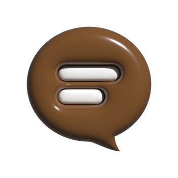 3d chat bubble icon illustration png