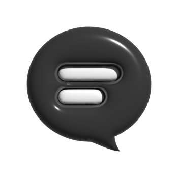 3d chat bubble icon illustration png