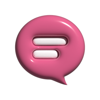 3d chat bubble icon illustration png