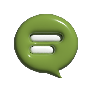 3d chat bubble icon illustration png