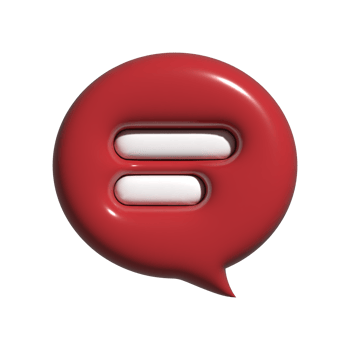 3d chat bubble icon illustration png