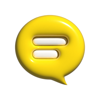 3d chat bubble icon illustration png