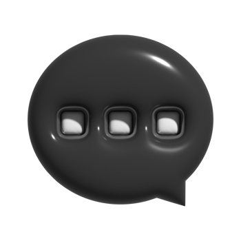 3d chat bubble icon illustration png