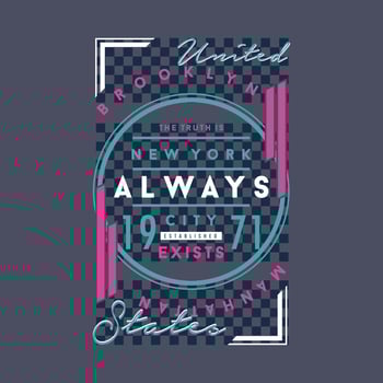 brooklyn lettering typography vector, abstract sporty graphic, illustration, for print t shirt vector