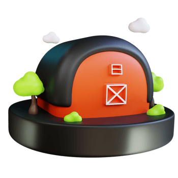Farm And Agriculture 3D Icon png