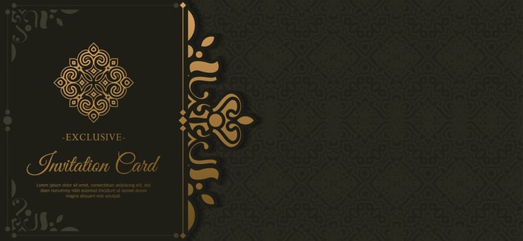 luxury invitation background style ornamental pattern vector