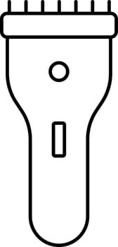 Black Stroke Trimmer Icon Or Symbol. vector