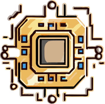 Chip cpu png graphic clipart design