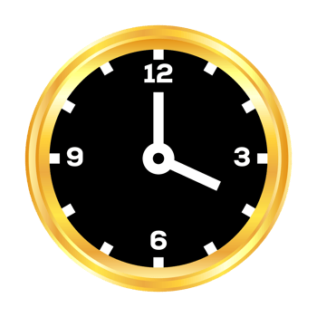 Classic Wall Clock Icon, Clock Face Icon, Symbol For Team Work, Time Management, Deadline, Transparent Background png