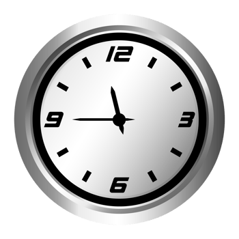 Classic Wall Clock Icon, Clock Face Icon, Symbol For Team Work, Time Management, Deadline, Transparent Background png