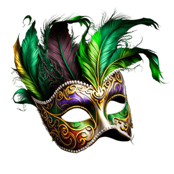 Brazilian Carnival Mask Feather Celebration Decoration Mardi Gras Venetian. png