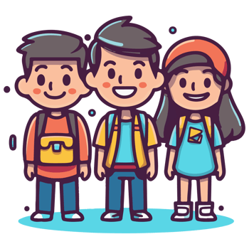 cartoon cute student icon png