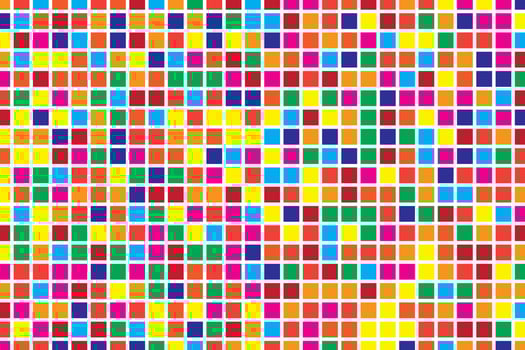 Colorful pixel square blocks seamless pattern. Vector background.