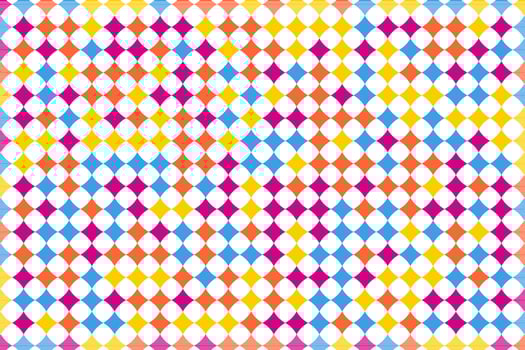 Colorful quilted square mosaic grid geometric background. Vector pattern.