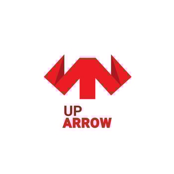 arrow up up logo for construction vector icon illustration