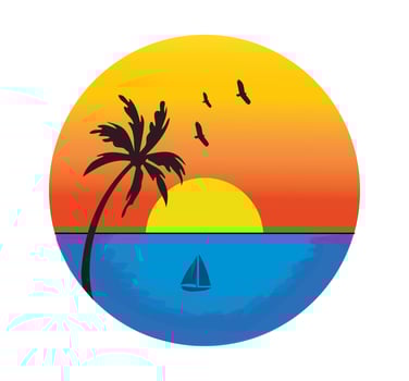 beach t shirt vector design