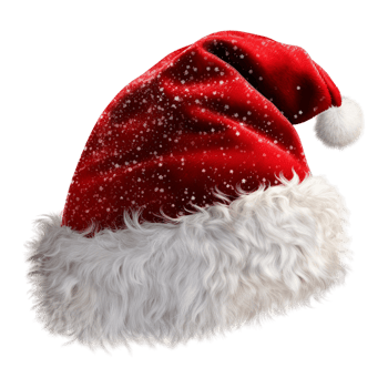 Realistic Red Christmas Hat. png
